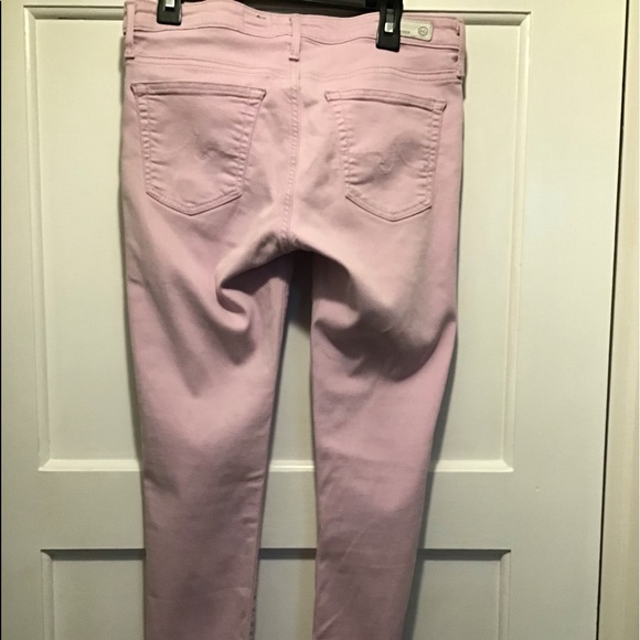 AG Adriano Goldschmied The Stevie Ankle blush pink jeans - Picture 4 of 15